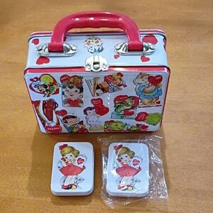 Valentine's Day Kids Lunchbox Set with Pink Handle